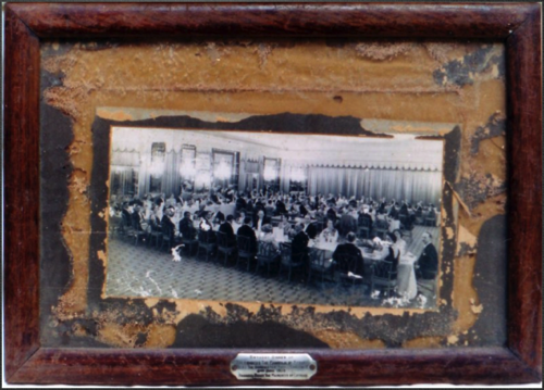 B&W photo damaged, before conservation B&W photo damaged, before conservation